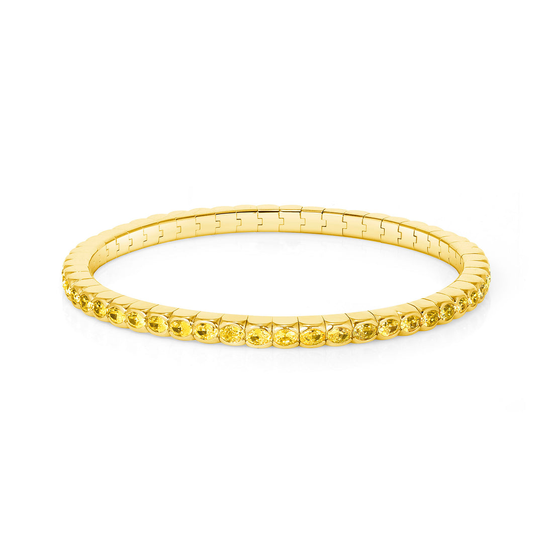 4.50-5.50ct total weight &quot;Galina&quot; Oval Cut Stretchy Bangle (0.10ct each)