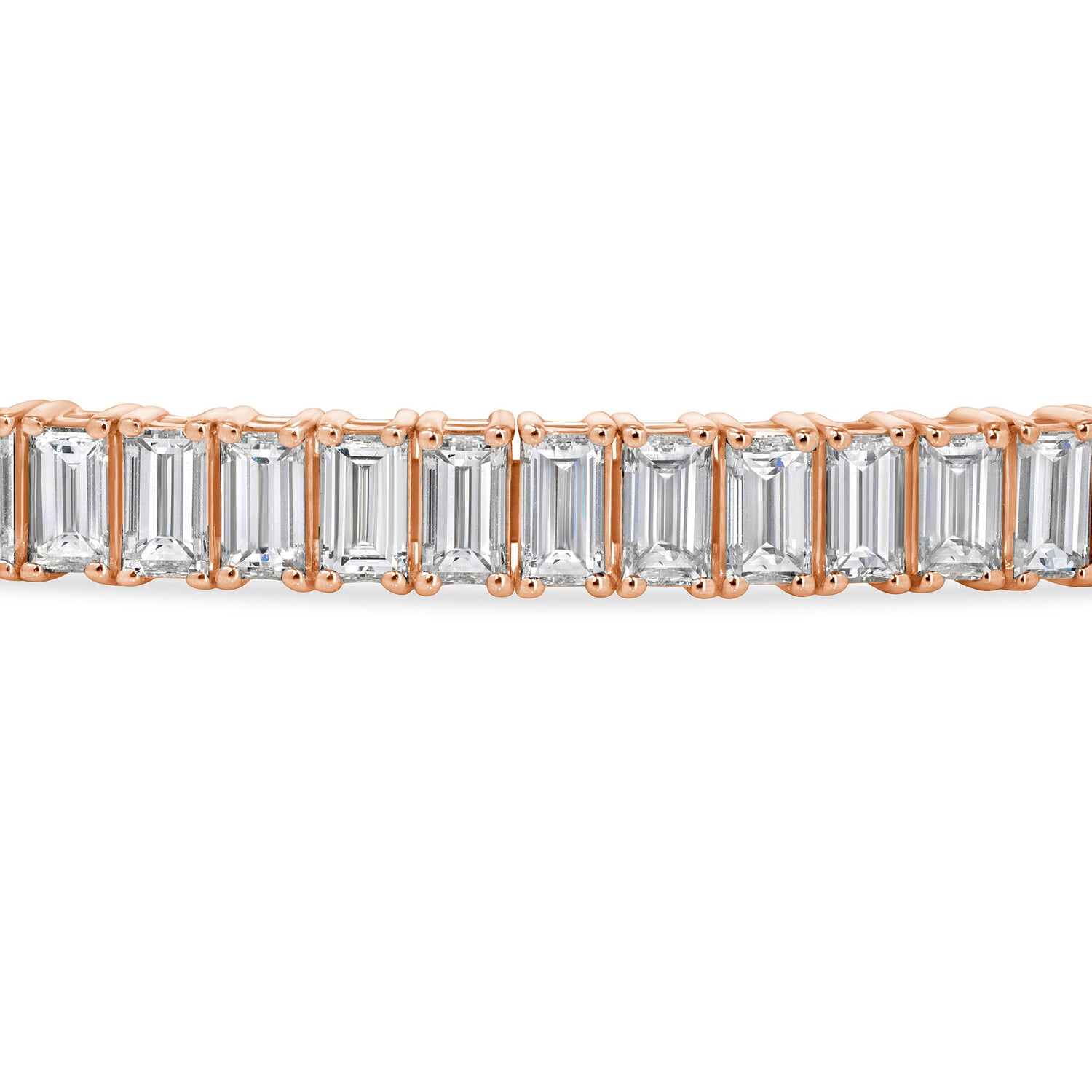 3.50-4.00ct total weight &quot;Sora&quot; Baguette, Flexi Bangle (0.05ct Each)