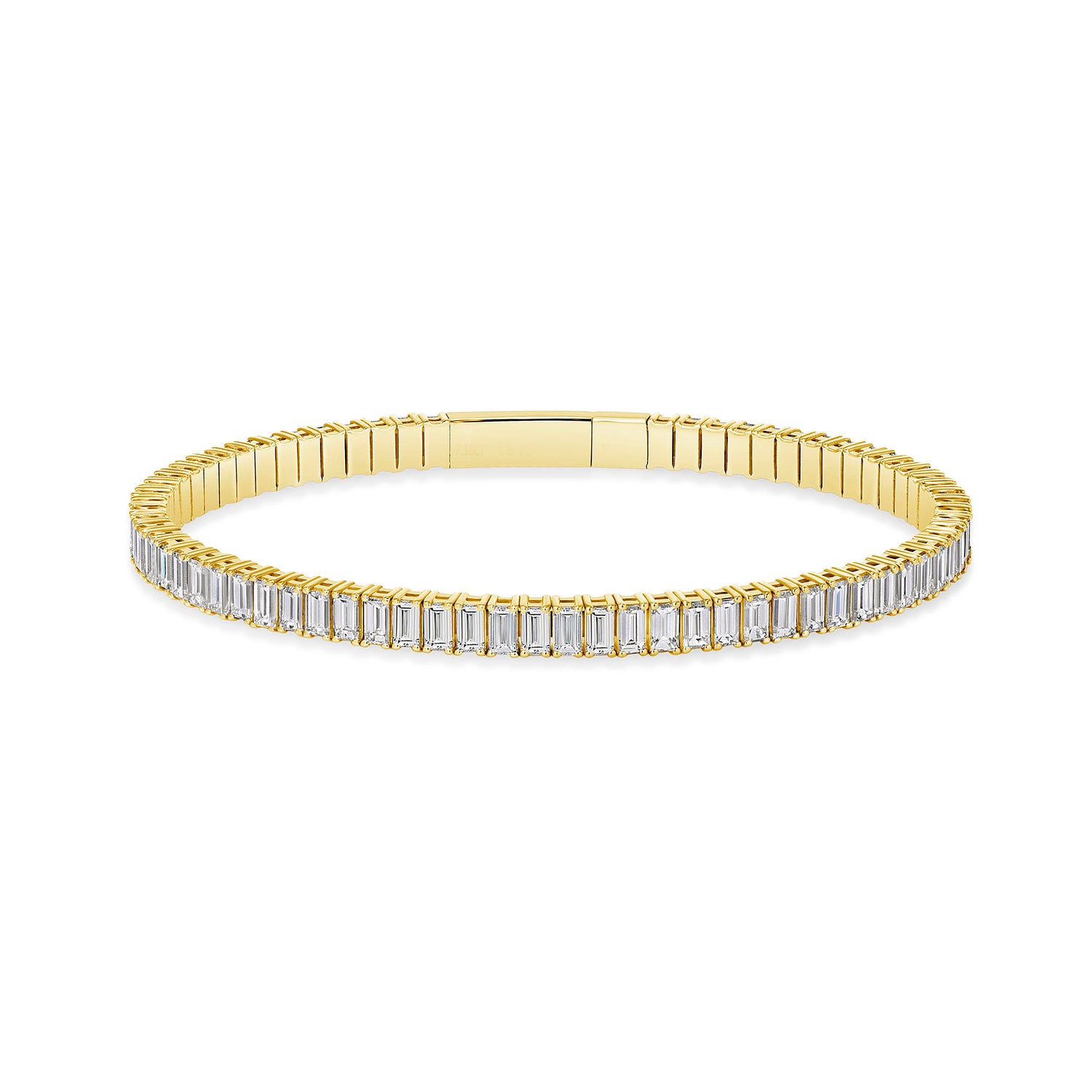 6.90-7.40ct total weight &quot;Sora&quot; Baguette, Flexi Bangle (0.10ct Each)