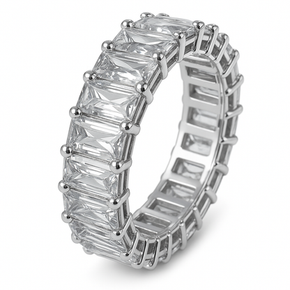 3.20ct total weight &quot;Millena&quot; French cut Baguette Eternity Band (0.15ct Each)