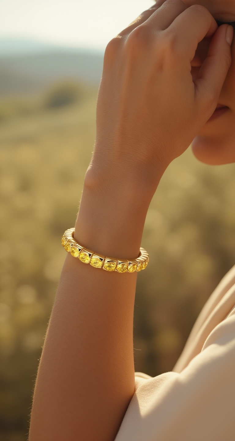 9.50-11.50ct total weight &quot;Galina&quot; Oval Cut Stretchy Bangle (0.30ct Each)