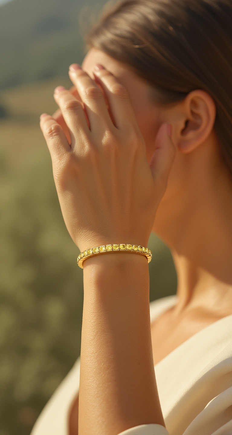 9.50-11.50ct total weight &quot;Galina&quot; Oval Cut Stretchy Bangle (0.30ct Each)