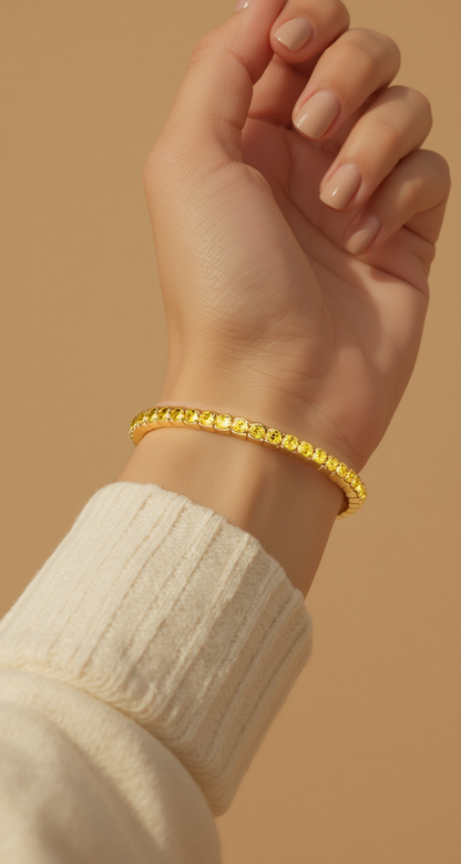 9.50-11.50ct total weight &quot;Galina&quot; Oval Cut Stretchy Bangle (0.30ct Each)