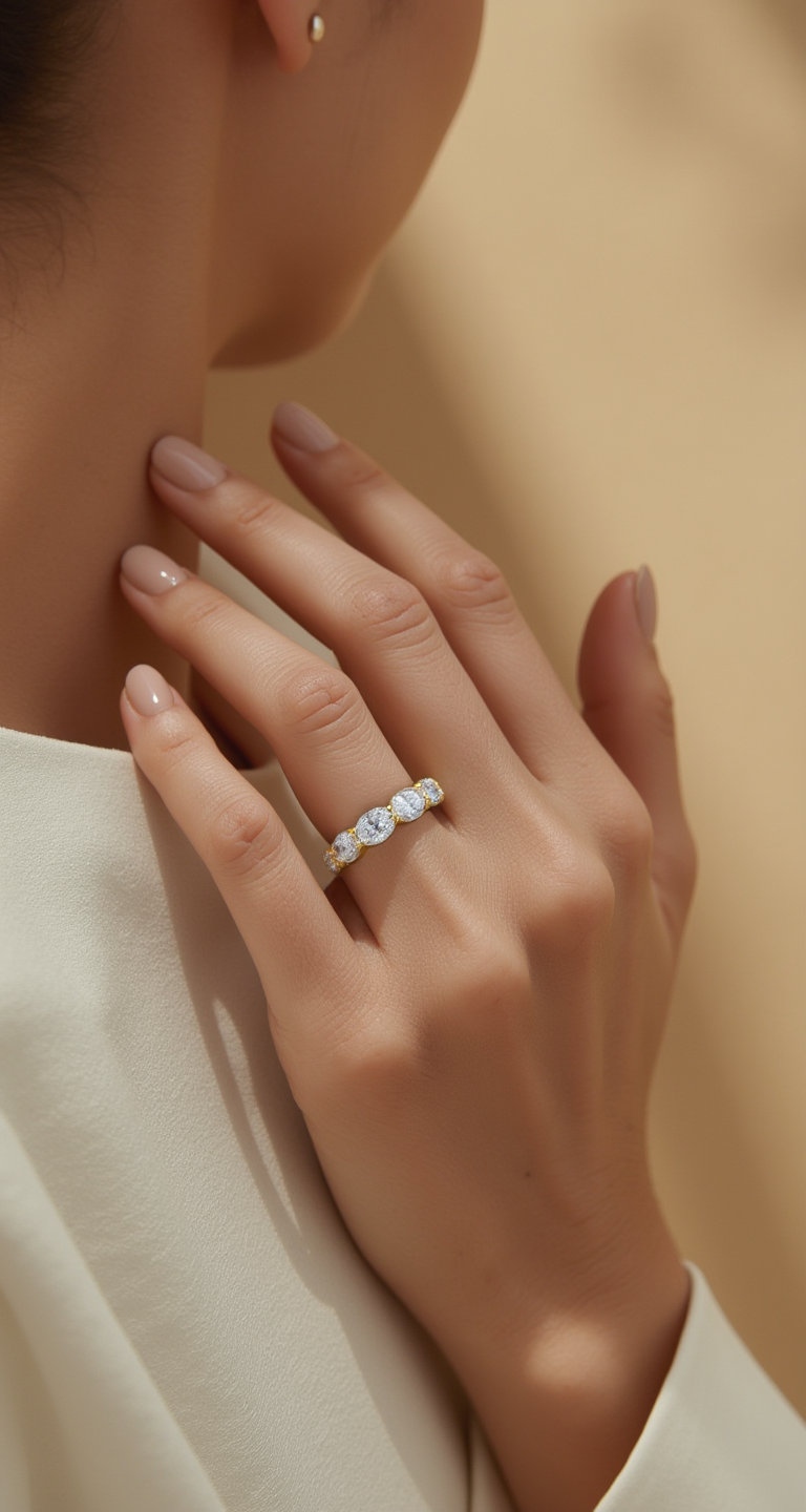 3.80-4.20ct total weight &quot;Sia&quot; Eternity Band (0.30ct Each)