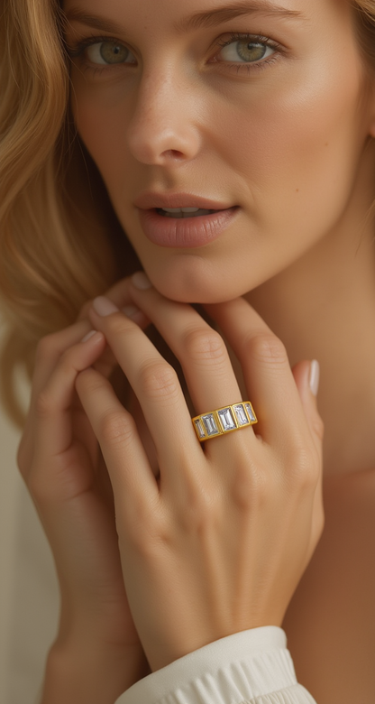 3.30ct-3.70ct total weight &quot;Dana&quot; Eternity Band (0.20ct Each)