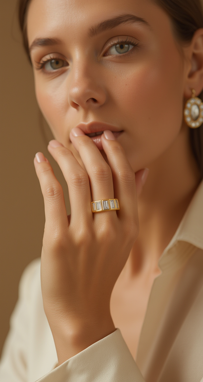 3.30ct-3.70ct total weight &quot;Dana&quot; Eternity Band (0.20ct Each)