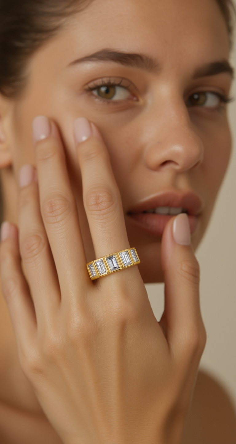 3.30ct-3.70ct total weight &quot;Dana&quot; Eternity Band (0.20ct Each)