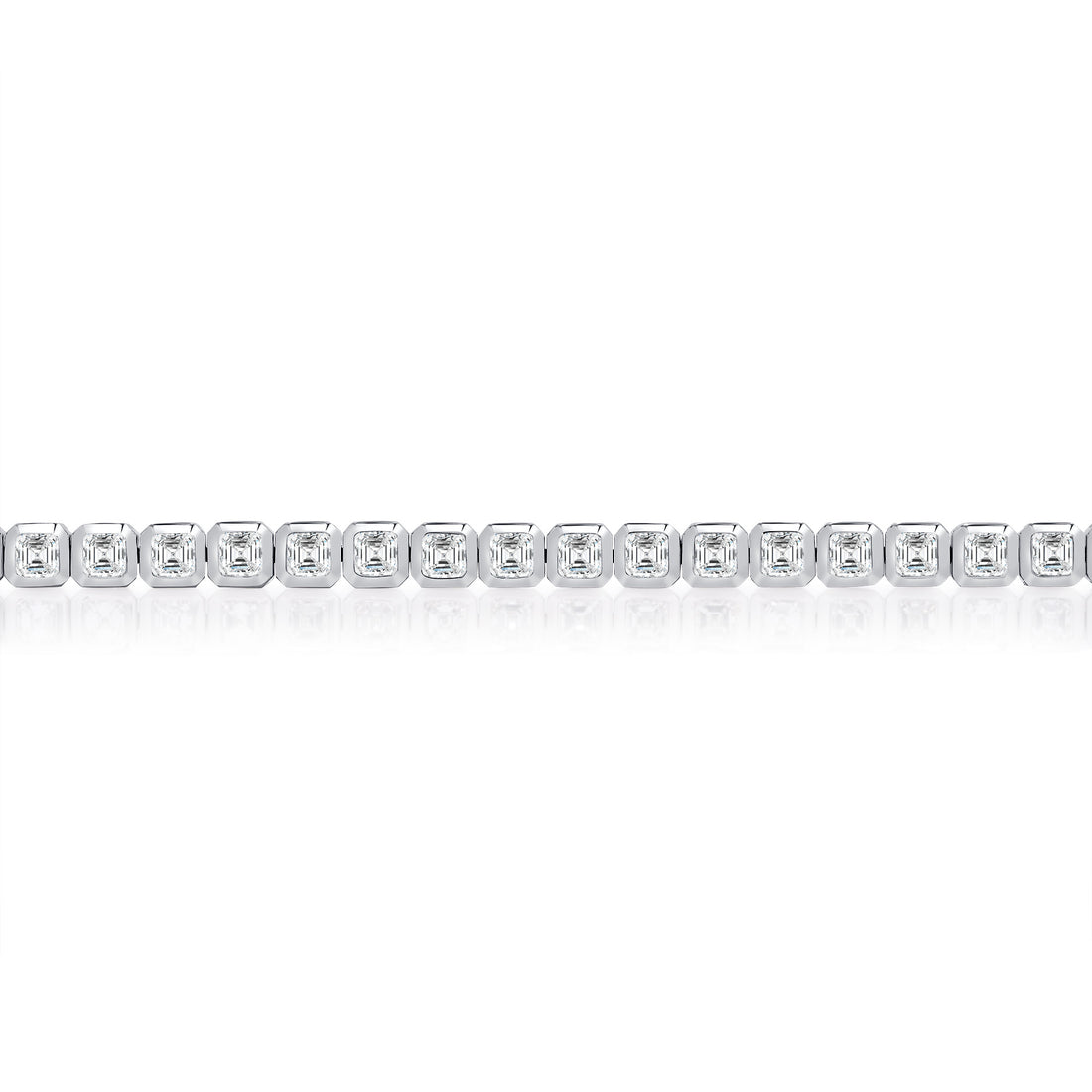 3.25-3.70ct total weight &quot;Petra&quot; Asscher Cut Bracelet (0.07ct each)