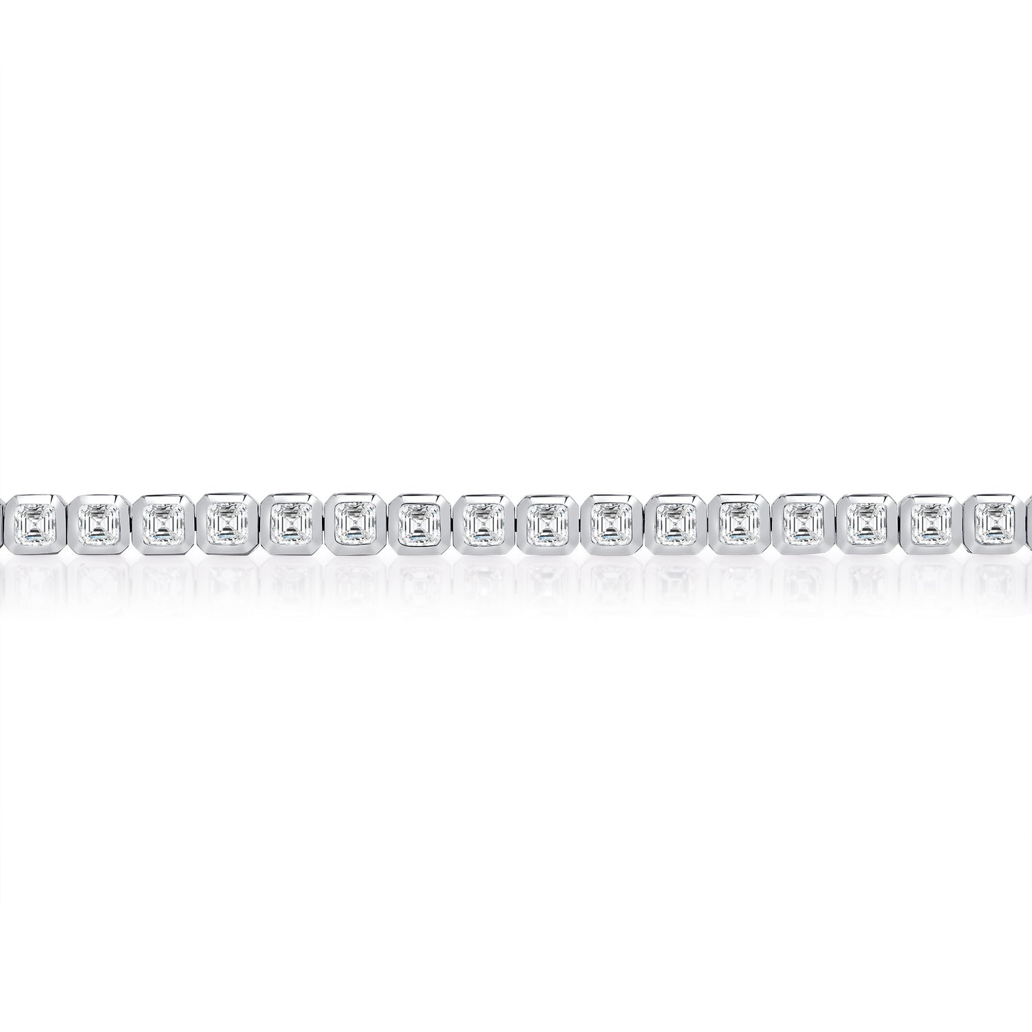 3.25-3.70ct total weight &quot;Petra&quot; Asscher Cut Bracelet (0.07ct each)