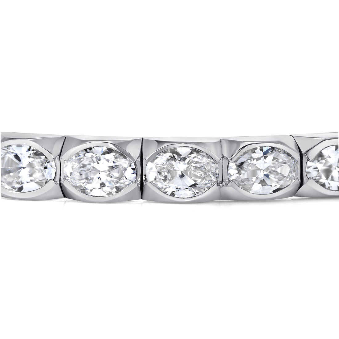 10.20-11.35ct total weight &quot;Alina&quot; Oval Cut Stretchy Bracelet (0.30ct Each)