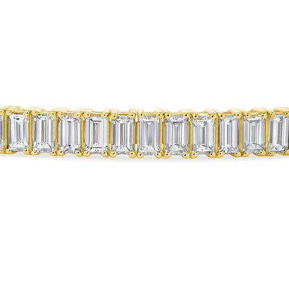 6.90-7.40ct total weight &quot;Sora&quot; Baguette, Flexi Bangle (0.10ct Each)